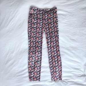 Floral Top Shop Ankle Pants
